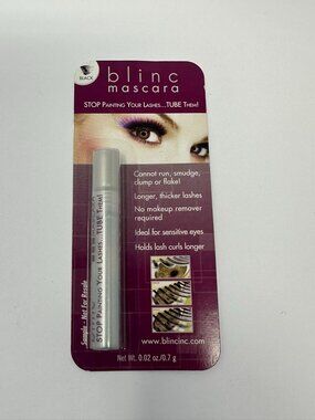 NEW!! Blinc Volume Tubing Water Resistant Mascara Travel‎ 0.7g 0.02oz Sealed!